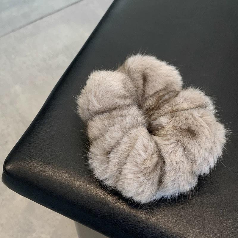 Autumn/Winter Plush Large Hair Rope For Women Exquisite Simulation Mink Headband Scrunchies Fashion Hair Accessories Korean INS