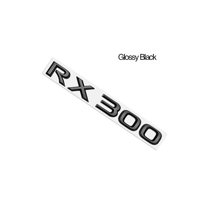 Metal Emblem Car Sticker Badge Decal Body Trunk Decor for Lexus Hybrid GS300 GS430 GS460 GX400 NX300 RX300 Glossy Black