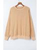 Azura Exchange Oversized Khaki Drop Shoulder Sweatshirt