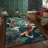 3D National Trend Koi Carp Playing Cloud Carpet Living Room Rug Room Decor Summer Indoor Floor Mat Color Office Multi-scene Rug