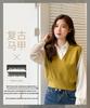 Women's Korean Style Knit Pullover Vest - Casual College Sweater Top