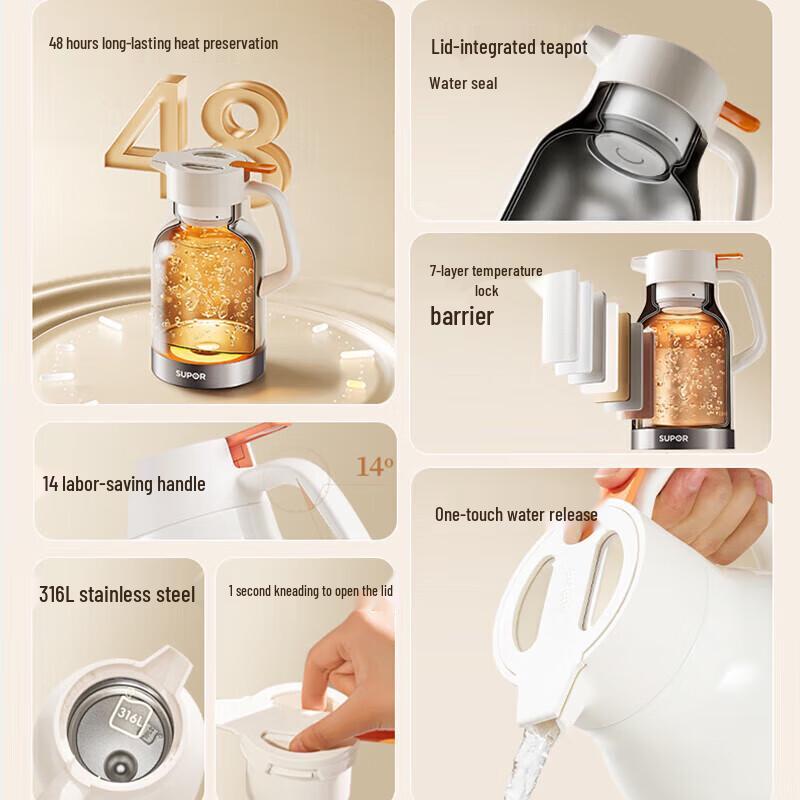 Supor 1.5L Large Capacity Thermal Carafe 1.5L