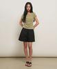 GENERALIDEA Drape Shirred Jersey Blouse [Light Khaki] / Gf2Lts527