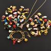 2pcs Fashion Animal Charm Enamel Lobster Rabbit Giraffe Stereoscopic DIY Pendant Charms For Jewelry Making Supplies Accessories