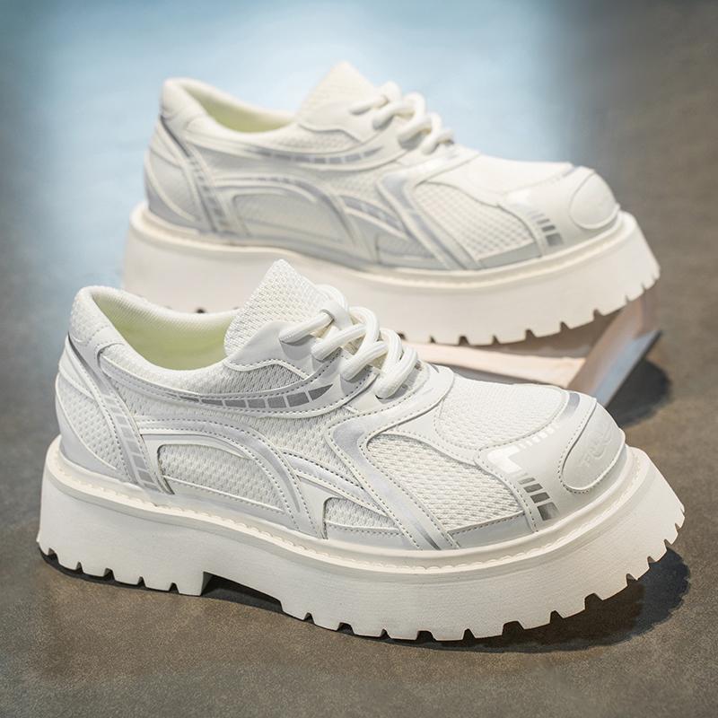 

Shoes Men s summer high-end sense platform sports board shoes Teen niche design sense mesh breathable new trendy shoes 44