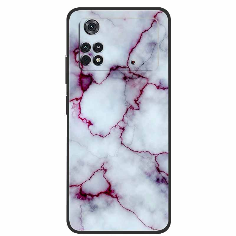 For Poco X4 Pro 5G Case Poco M4 Pro 2022 Marble Silicone TPU Back Cover for Xiaomi Poco M4 Pro 4G Phone Case Poco X4 Pro 5G Capa