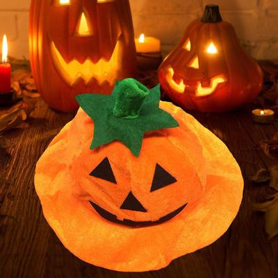 Halloween Pumpkin Hat Decoration Novelty Cosplay for Prop Casual Party Festivals
