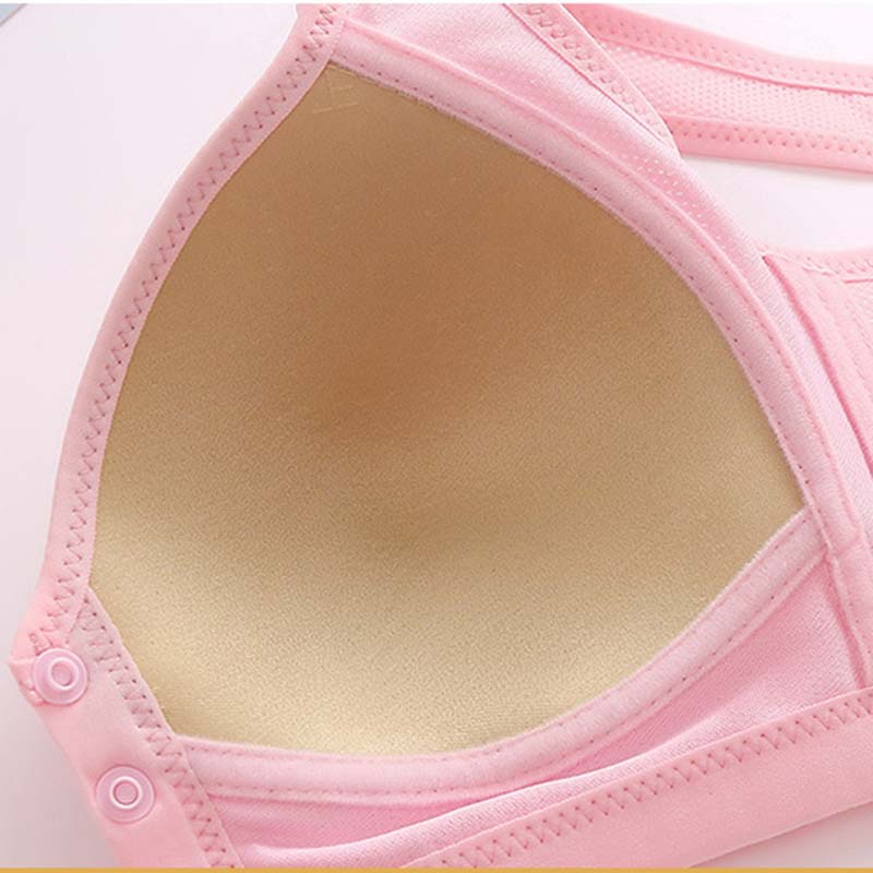 Large Size Front Button Underwear Gather Together for Breathability Comfortable Non Steel Ring Bra for Collecting Accessory Breasts