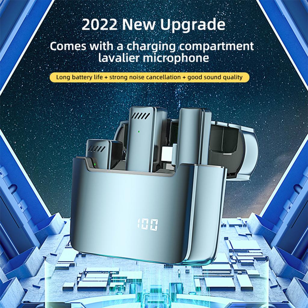 Mini Wireless Lavalier Microphone for Mobile Phone 360 degrees  Omnidirectional Lapel Mic Noise Reduction Compatible