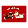 New Horse Pattern New Year Door Mat Red Bath Mat Non-slip Water Absorption Foot Mat Home Decorations