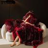Solid Color High-end Fur Fur Blankets Winter Thickened Warm Sofa Cover Blankets Home Dormitory Bed Sofa Blankets