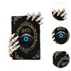 Buchfigur, Halloween-Dekoration Gotisches Handwerk Ornament Skeletthand Statue Harzskulptur für
