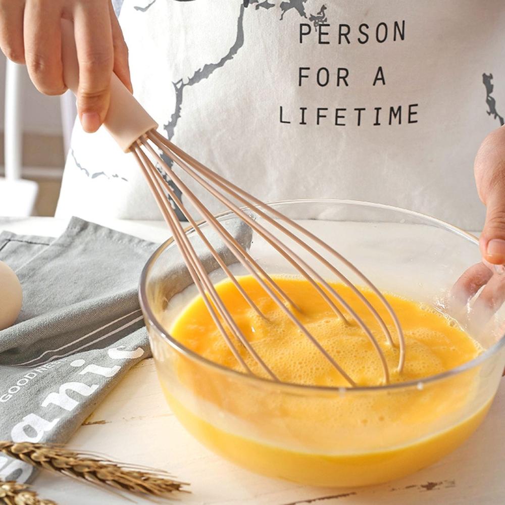 

Home Cream Manual Silicone Cooking Baking Blender Egg Beater Whisk Mixer