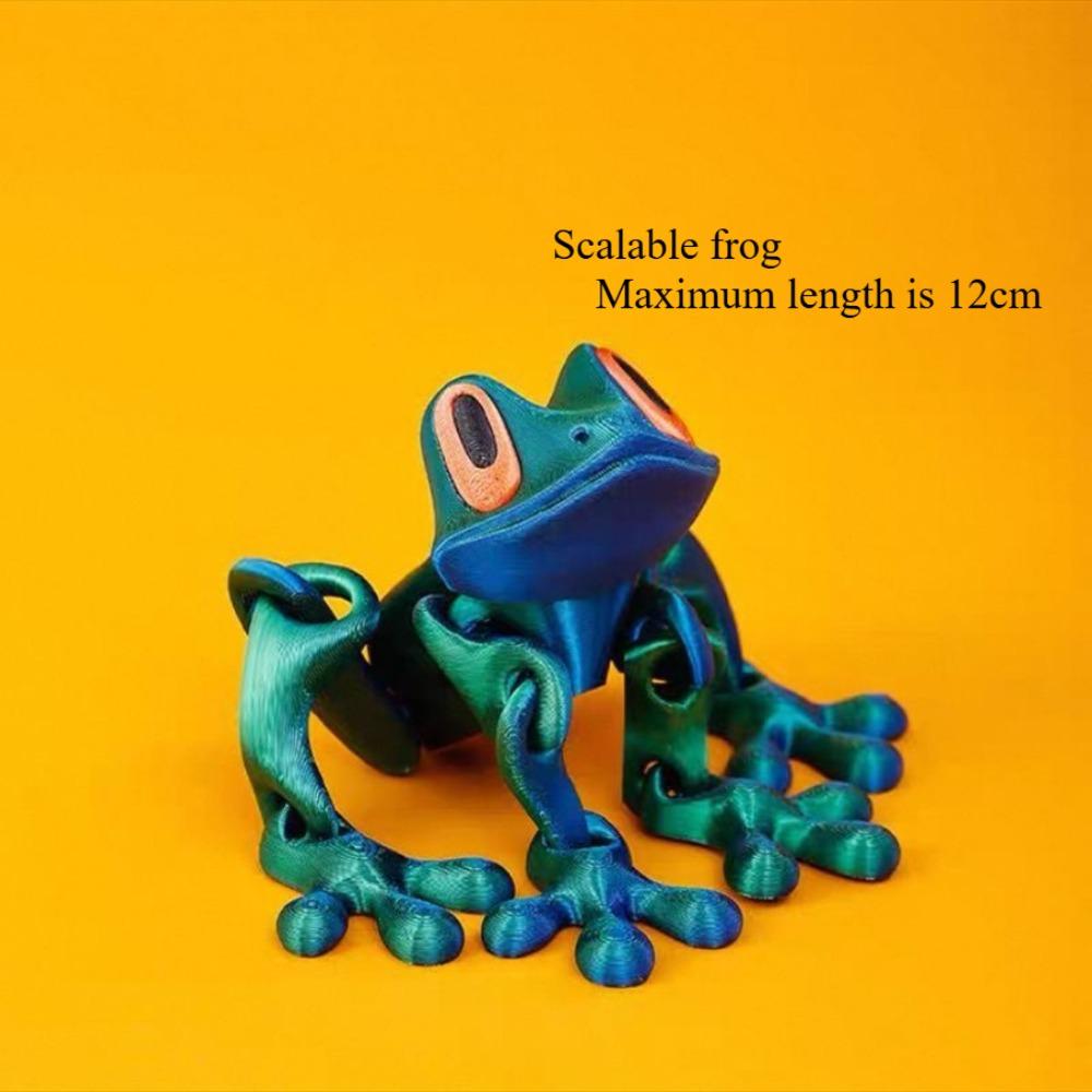 3D Frog Refrigerator Magnets Set Creative Funny Lifelike Design Cute Whiteboard Stickers Kitchen Decor Decals