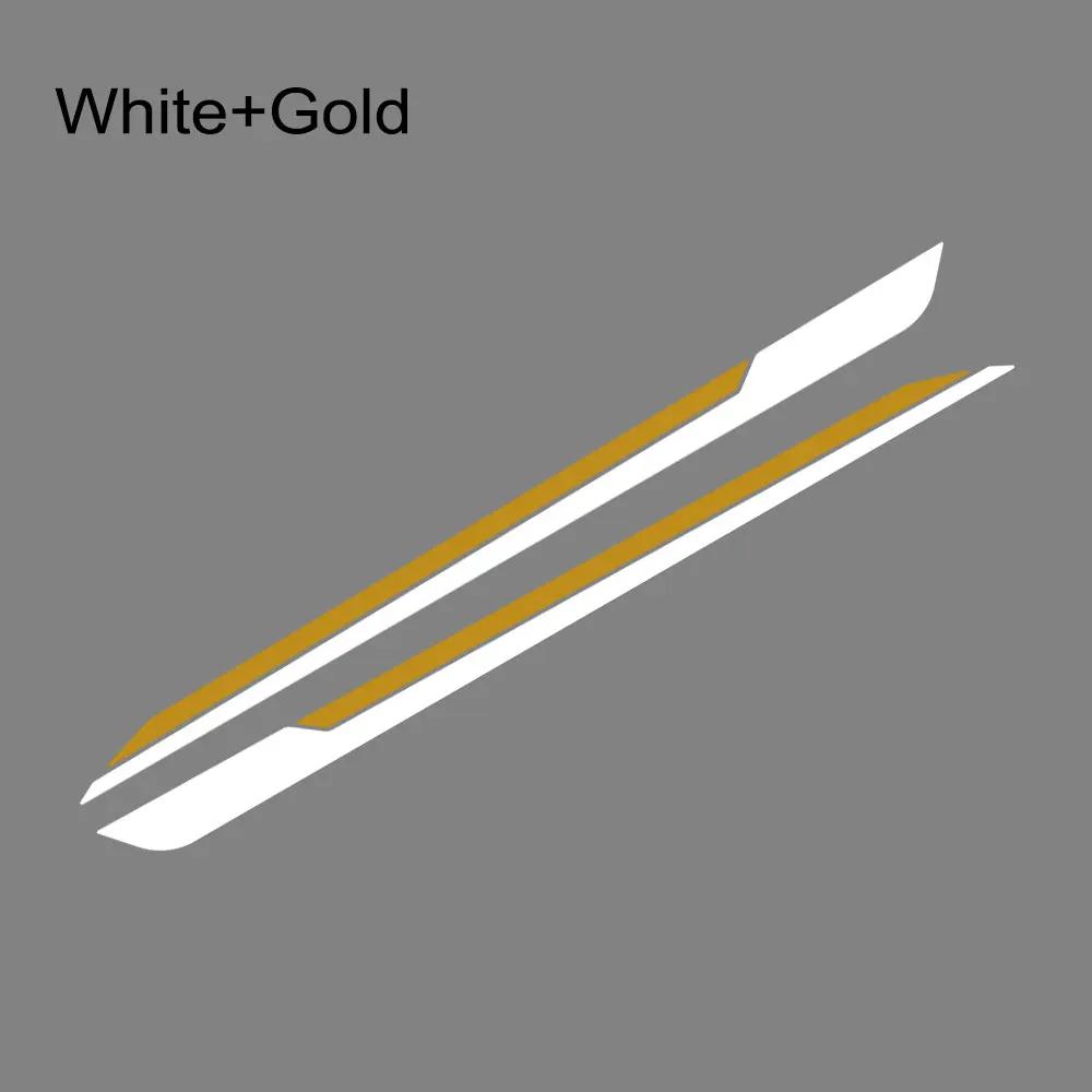2PCS Car Long Striped Door Side Skirts Stickers Car Vinyl Decals Car Body Decoration Stickers Accessories For Skoda Fabia MK3