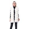 Women's Mid-Length Fox Fur Vest - European and American Style Fur Coat