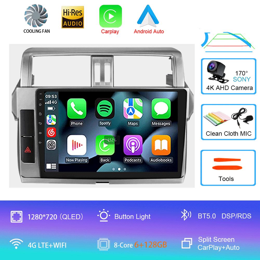 Android 14 Car multimedia Video player radio Stereo For Toyota Land Cruiser Prado 150 2013 2014 2015-2017 7862 2din GPS Carplay