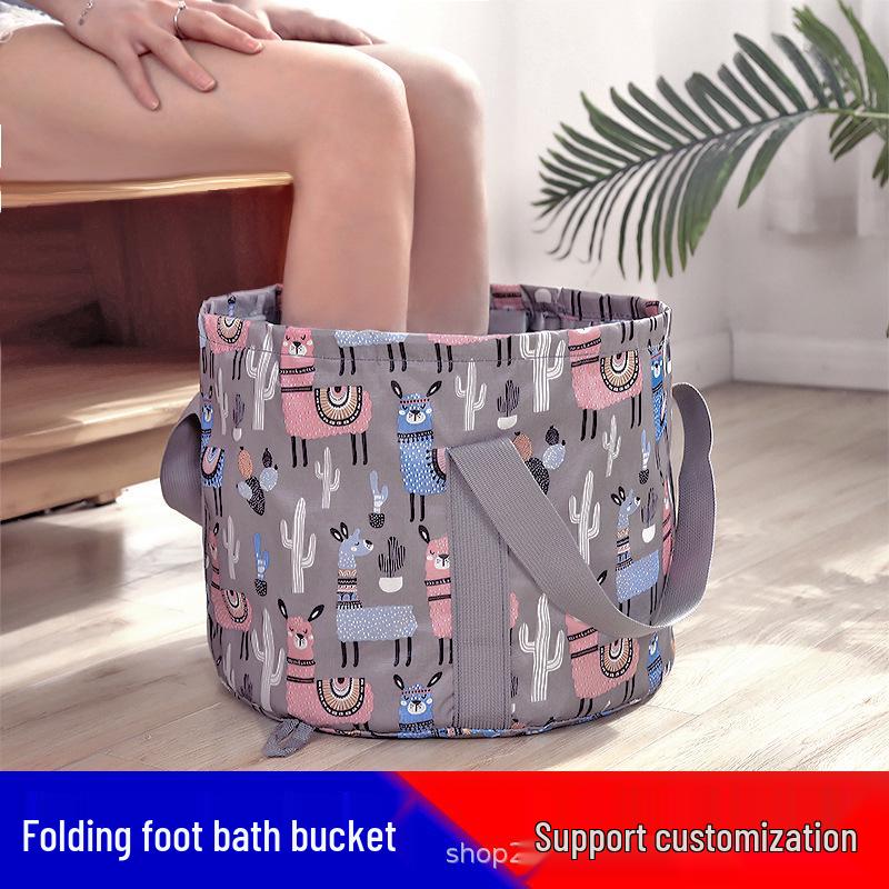 Portable Foldable Foot Bath with Insulated, Multifunctional Foot Soak Bag for Travel and Dormitory Use