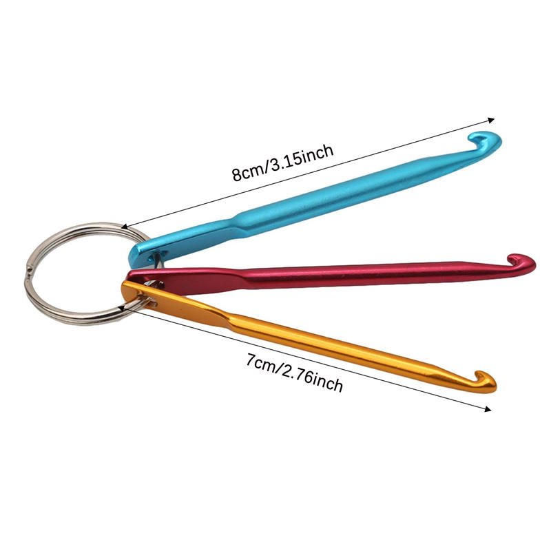 

3 шт./компл. алюминиевые крючки для вязания спицы для вязания товары для дома портативные дорожные удобные швейные принадлежности One Size