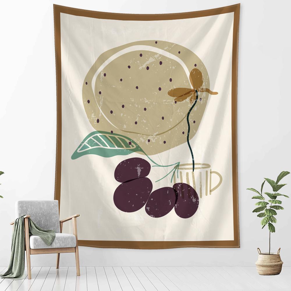 Tapestrie Ilustrație Abstractă Agățat de Perete Vrăjitorie Misterios Minimalist Hippie Pânză de Fundal Decor Acasă