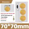 Silver Thermal Adhesive Printable Food Label