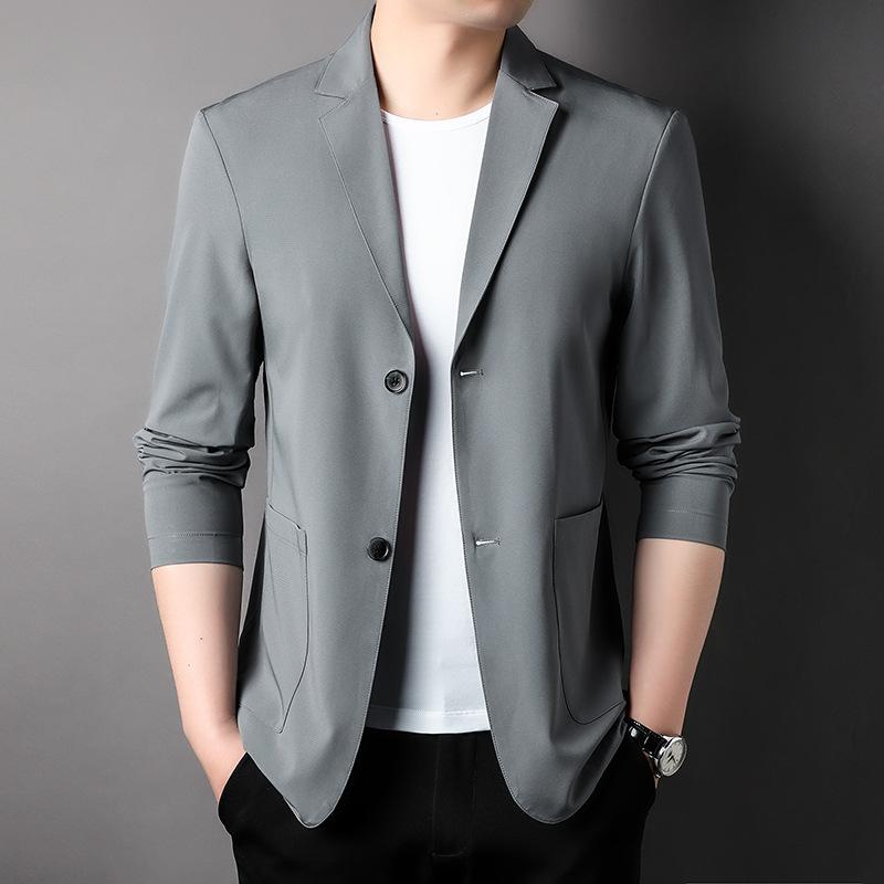 

Весна и лето Новый стиль Большие размеры Защита от солнца Легкий зрелый и высококачественный мужской повседневный маленький костюм Легкий и тонкий деловой пиджак 4XL