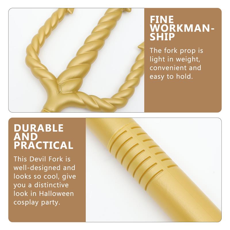 Demon Fork Cosplay Fork Novelties Demon Prop Trident Halloween Decoration Performance Props Fork Devil Fork Cosplay