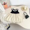 Cute Polka Dot Sleeveless Bud Skirt Dress for Infant Baby Girls Casual Summer Daily Wear Outfit