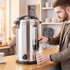13L Catering Urn, 2500W Stainless Steel Hot Water Boiler Dispenser with Thermostat, Keep Warm Function and Easy Pour Tap