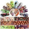 10 stk Nail Art Folie selvklebende Halloween nyttår klistremerke dekaler Wrap manikyr