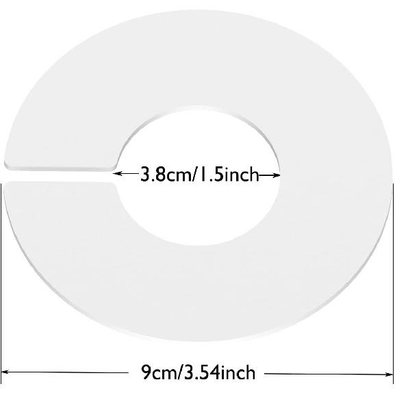 10-Pack Closet Dividers for Hanging Clothes, Durable Plastic Wardrobe Organizers - Perfect for Closet Rods, Clothing Racks & Retail Display