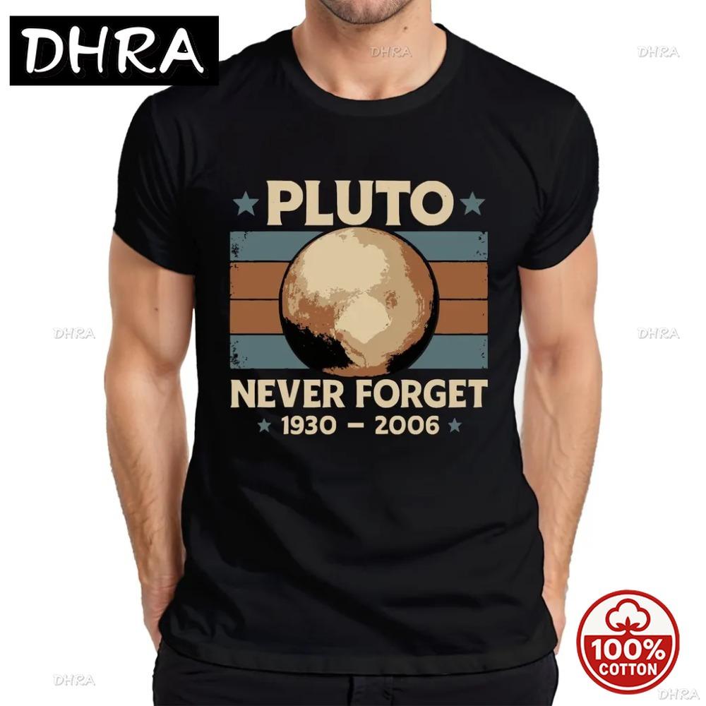 19302006 Pluto Never Forget T Shirt Funny Dwarf Planet Vintage Humour Graphic Sunmmer Oneck 100 Cotton Black T Shirt Tops Tee