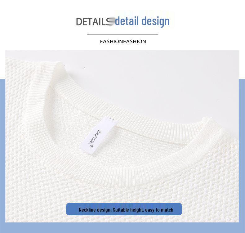 2026 Men's Luxury Ice Silk Short Sleeve T-shirt - Summer, High-end Texture, Round Neck