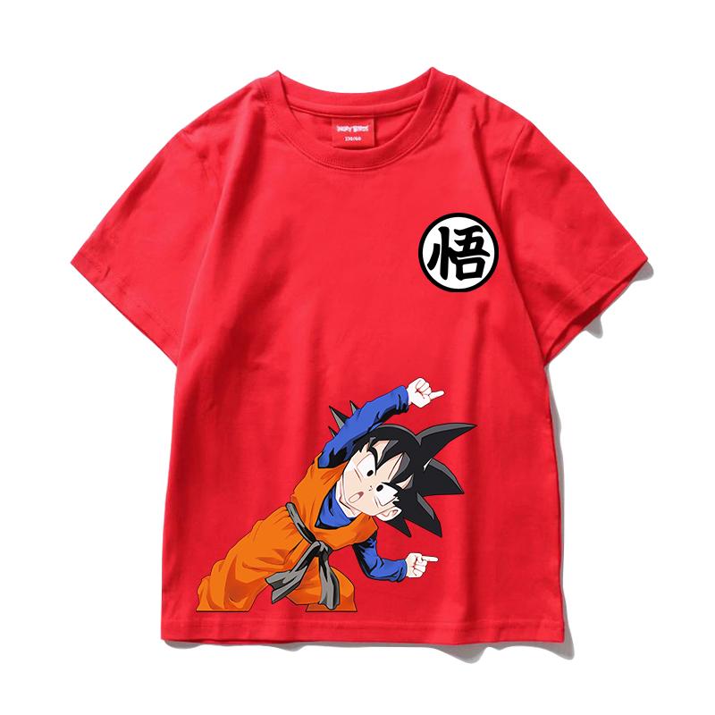 

Dragon Ball Goku Combination Skill Men Short-sleeved T-shirt Japanese-style Women s Clothing, Printed Trendy Brand Summer Tops 150