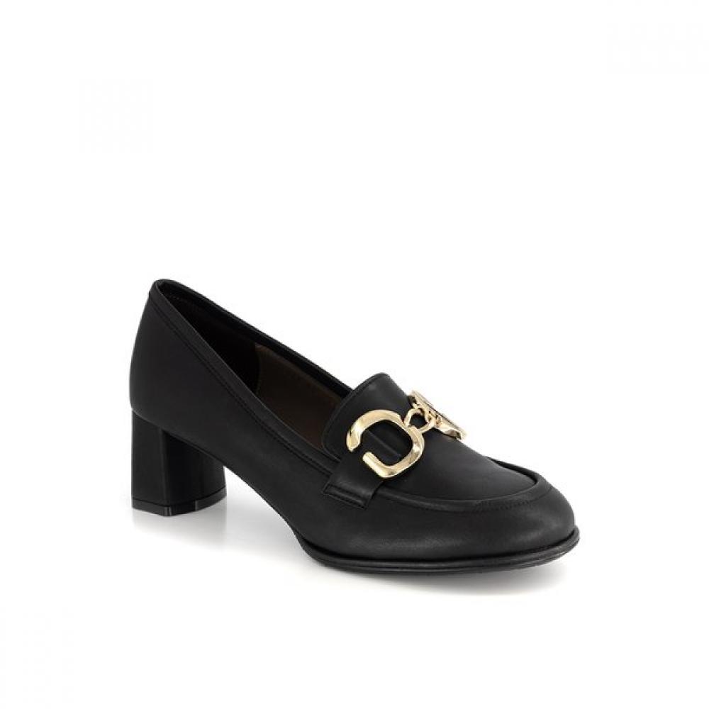 DakS Women S Loafer 5cm Round Toe Buckle Decoration Dlf515ka10 250/black (KA10)