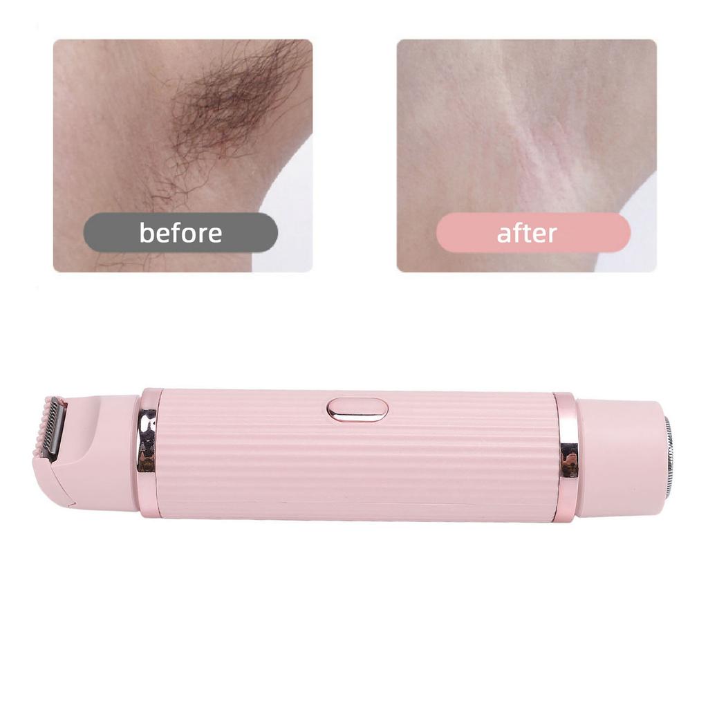 Doppelkopf Damen Trimmer Elektrischer Damen Ganzkörper Trimmer Bikini Clipper für Frauen für Achsel Bein Hand Haare