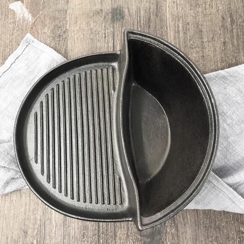 Cast Iron Shabu-Shabu Grill Pot 23cm