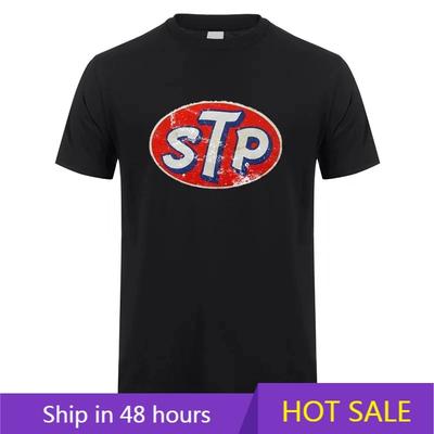 Stp Logo T-Shirt Unisex Lässige T-Shirts Kurzarm Unisex Coole Oberteile Auto Rennsport Motor T-Shirt