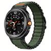 Ocean Wave Texture Nylon Watch Band for Galaxy Watch9 8 8 Classic Replacement Strap