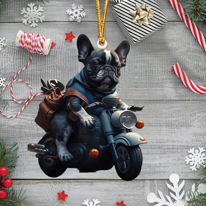 New Acrylic Christmas Gift Car Decoration Pendant Advanced Sense Key Fastener Hook Rearview Mirror Pendant