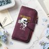 Gothic Skull Pattern Long Wallet Multi Card Slot Portable PU Purse For Daily Use