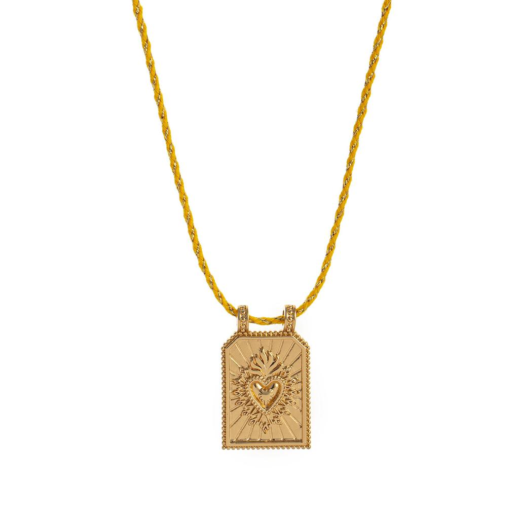 Fashion, Simple and Colorful Love Tarot Card Pendant Necklace for Women In Europe and America