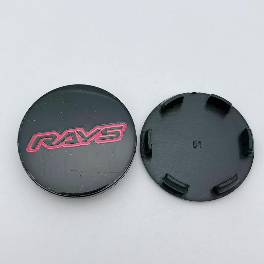 4pcs 51mm Car Wheel Center Caps with Rays Logo Emblem Wheel Rims hub cap Auto Rim Centre Cover Hubcap Car Styling Accessories