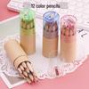 Mini Tube Colored Pencils & Paintbrush Set for Kids - Student Drawing & Learning Supplies, Perfect Back-to-School Gift