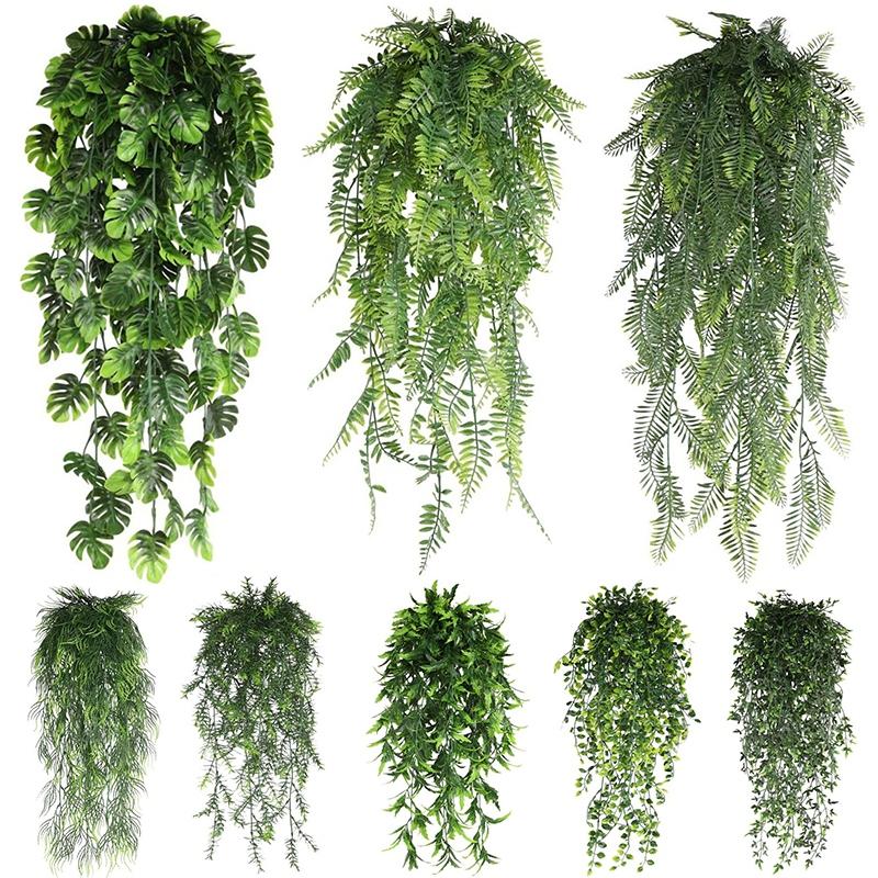 Artificial Plant Long Vine Morning Glory Hanging Flowers Fake Hanging Giant Flower Plant Wedding Balcony Garden Decoration