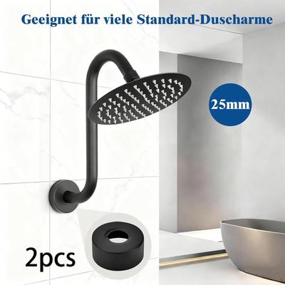 2x Rosette Flansch Abdeckplatte Duschverkleidung Edelstahl Einfache Montage