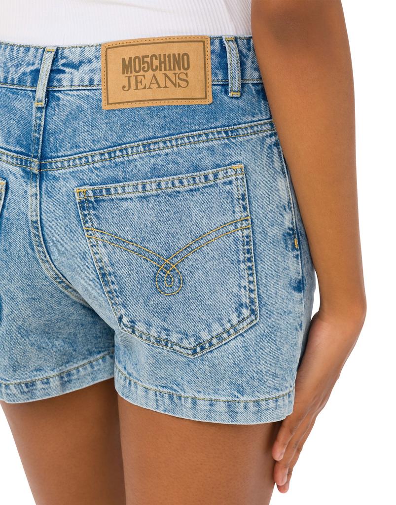 MOSCHINO Jeans Archive Heart Denim Shorts