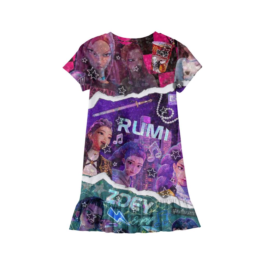 Girls' Pocket Dress - Short Sleeve Loungewear