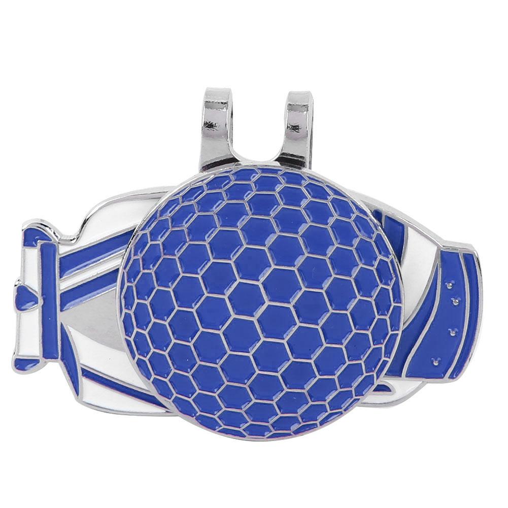 Przenośny Lekki Narzędzie do Oznaczania Piłek Golfowych Metalowy Klips do Daszka Marker Akcesorium Treningowe niebieski