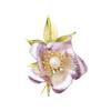 Schlichte Emaille-Blumenbrosche, elegante Perlenbrosche mit Temperament für Damen der Spitzenklasse, kleine duftende Anstecknadel, Anzugzubehör